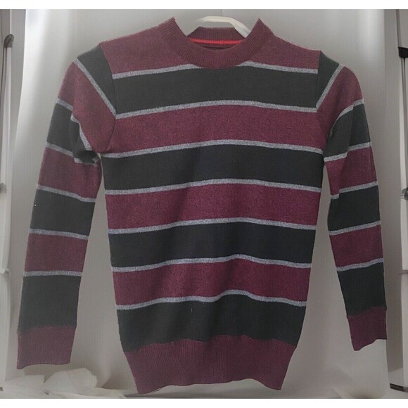 FAZE 1| SIZE 6 BOYS SWEATER |PULLOVER KNITS CHRISMAST TRIPED - Picture 1 of 10